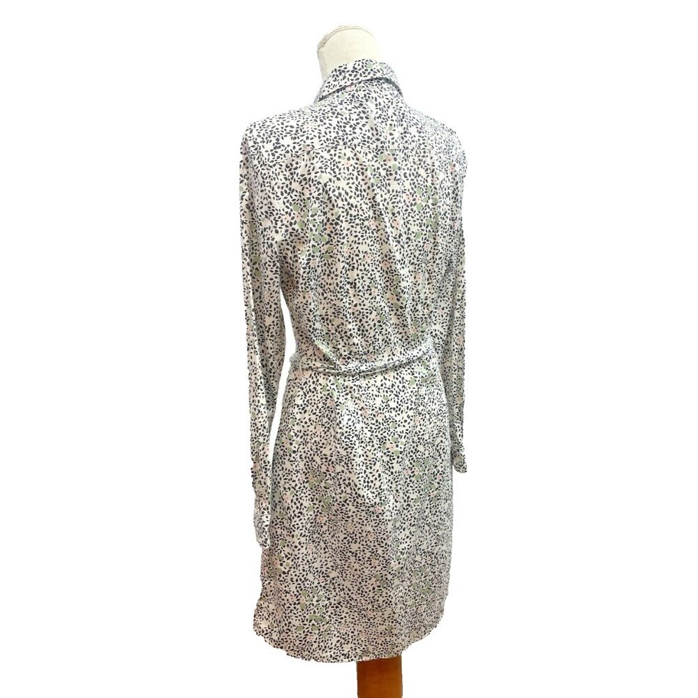 Untuckit Pheobe Tie Waist Midi Shirt Dress Size 10 Floral Long Sleeve - Picture 13 of 16